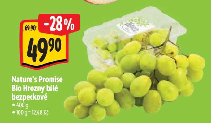 Nature's Promise Bio Hrozny bílé bezpeckové