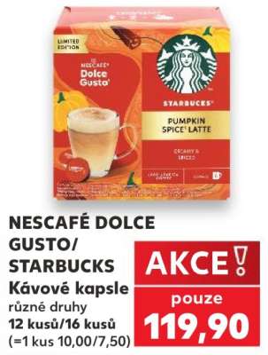 NESCAFÉ DOLCE GUSTO/STARBUCKS Kávové kapsle