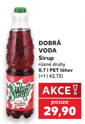 DOBRÁ VODA Sirup