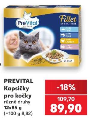 PREVITAL Kapsičky pro kočky