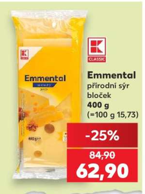 Emmental přírodní sýr bloček