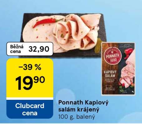 Ponnath Kapiový salám krájený