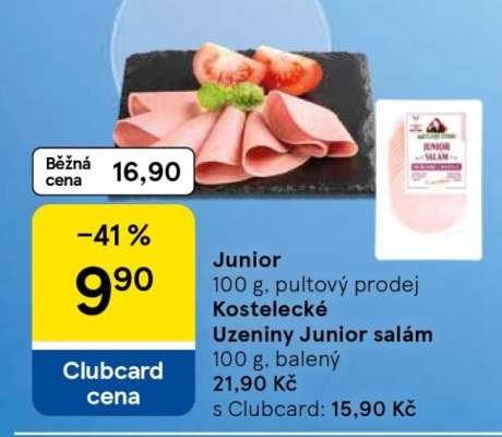 Kostelecké uzeniny Junior salám