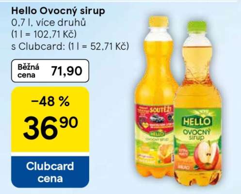 Hello Ovocný sirup