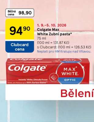 Colgate Max White zubní pasta,