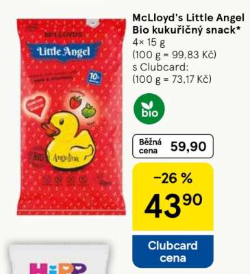 McLloyd's Little Angel Bio kukuřičný snack