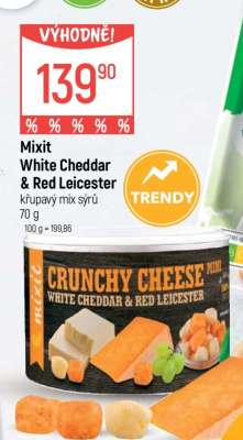 Mixit White Cheddar & Red Leicester