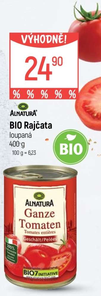 BIO Rajčata loupaná