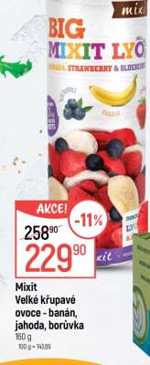 Mixit Velké křupavé ovoce - banán, jahoda, borůvka