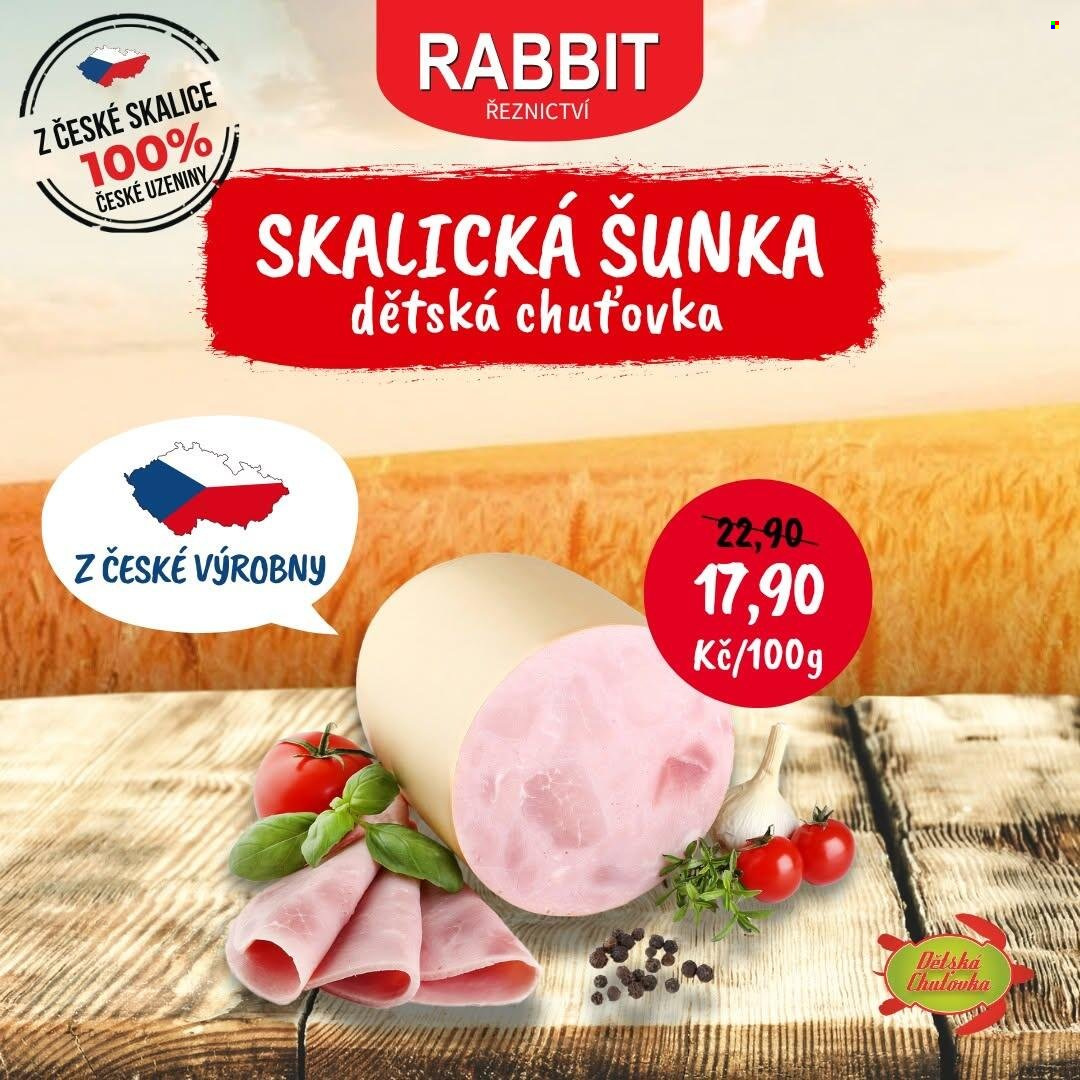 Leták RABBIT řeznictví - 1.9.2026 - 6.9.2026. Strana 4
