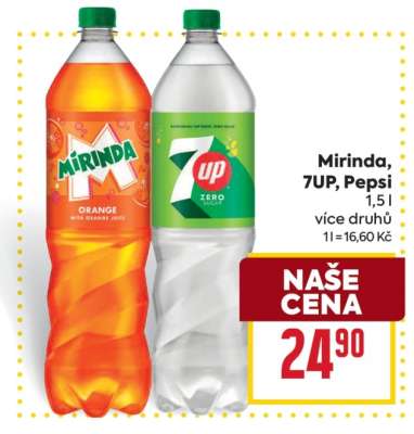 Mirinda, 7UP, Pepsi