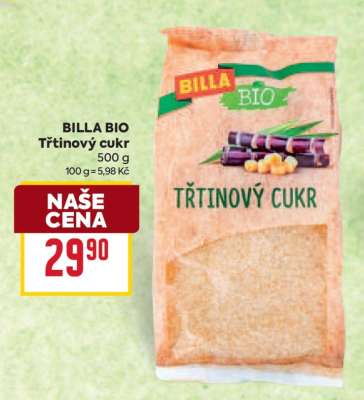 BILLA Bio Třtinový cukr