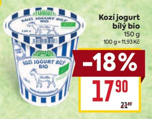 Kozí jogurt bílý bio