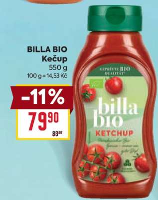 BILLA BIO Kečup