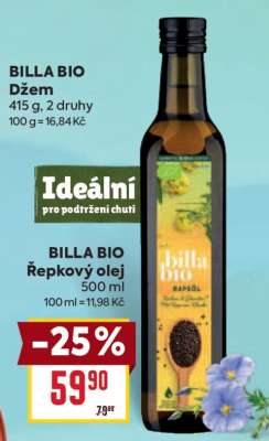 BILLA BIO Řepkový olej
