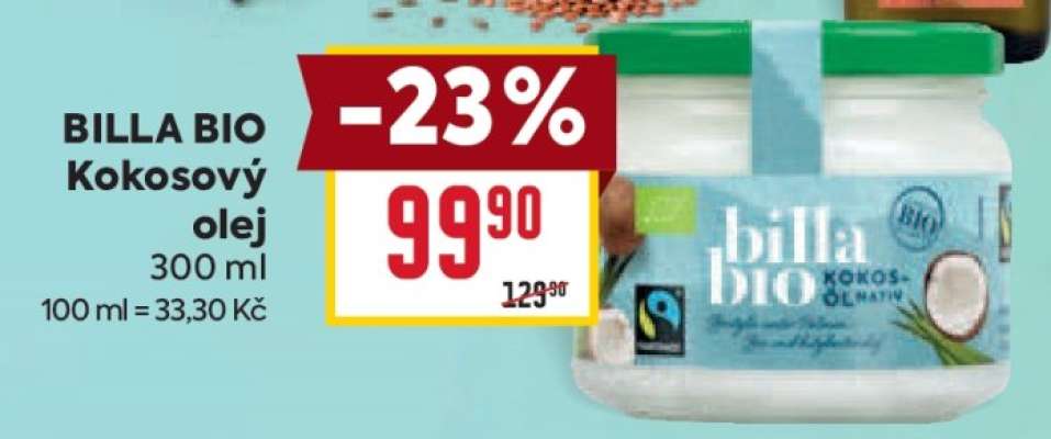 BILLA BIO Kokosový olej