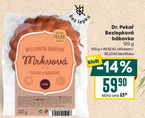 Dr. Pekař Bezlepková bábovka