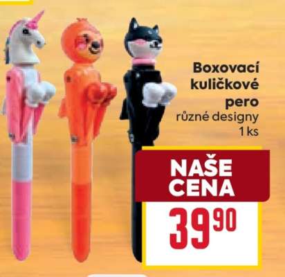 Boxovací kuličkové pero