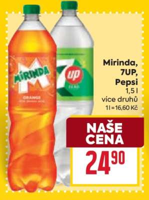 Mirinda, 7UP, Pepsi