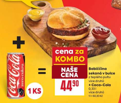 Babiččina sekaná v bulce + Coca-Cola