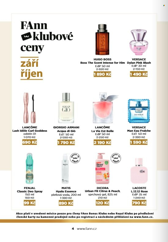 Leták FAnn parfumerie - 1.9.2026 - 31.10.2026. Strana 4