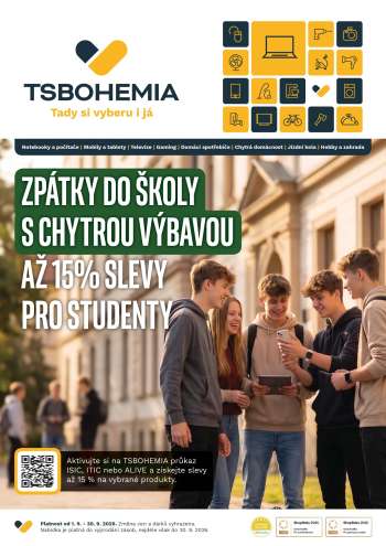 Leták T.S. BOHEMIA - 1.9.2026 - 30.9.2026.
