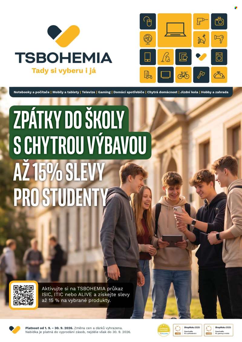 Leták T.S. BOHEMIA - 1.9.2026 - 30.9.2026.
