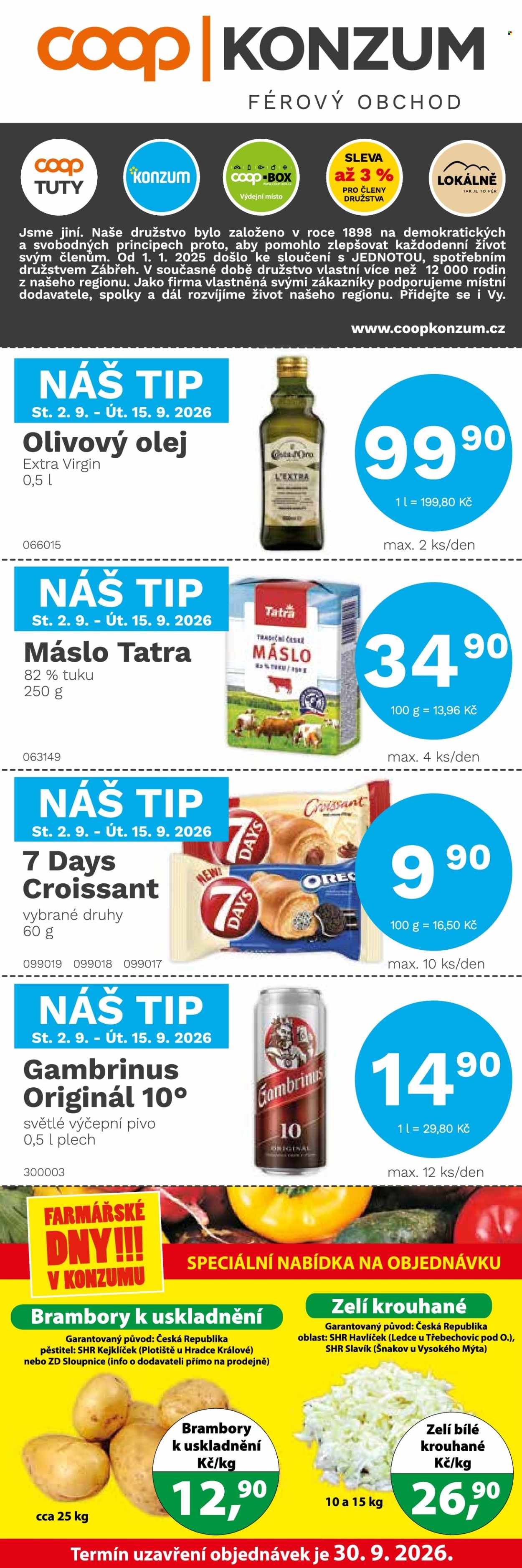Leták Konzum - 2.9.2026 - 15.9.2026. Strana 1