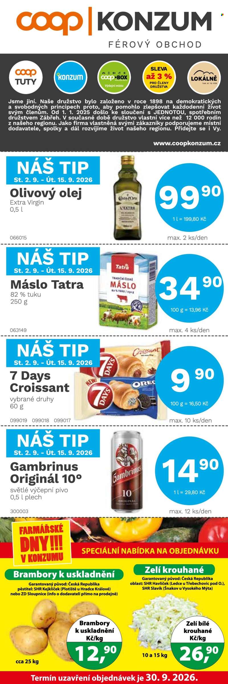 Leták Konzum - 2.9.2026 - 15.9.2026.