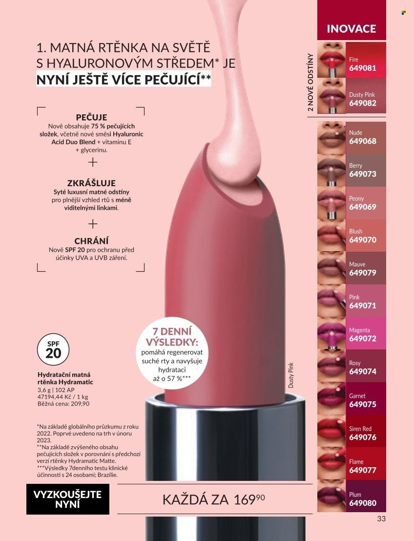Leták AVON - 1.9.2026 - 30.9.2026. Strana 33