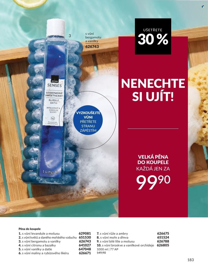Leták AVON - 1.9.2026 - 30.9.2026. Strana 183