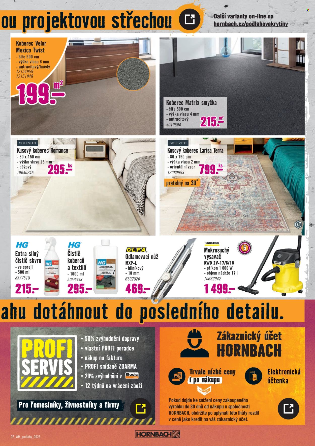 Leták HORNBACH - 2.9.2026 - 16.9.2026. Strana 7