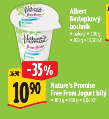 Nature’s Promise Free from Jogurt bílý