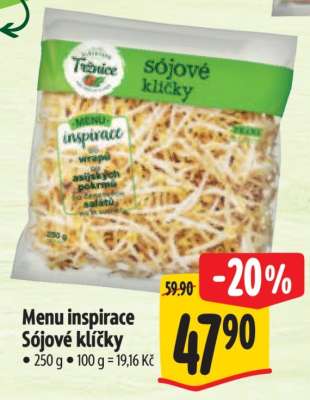 Menu inspirace Sójové klíčky