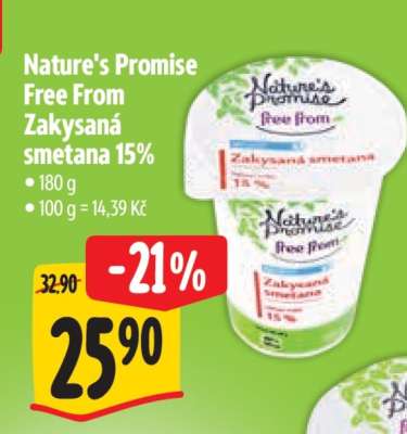 Nature's Promise Free From Zakysaná smetana 15%