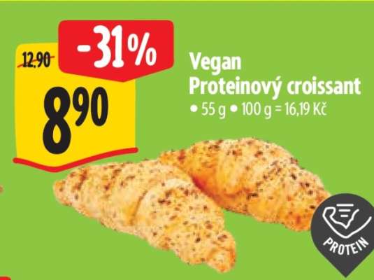 Vegan proteinový croissant