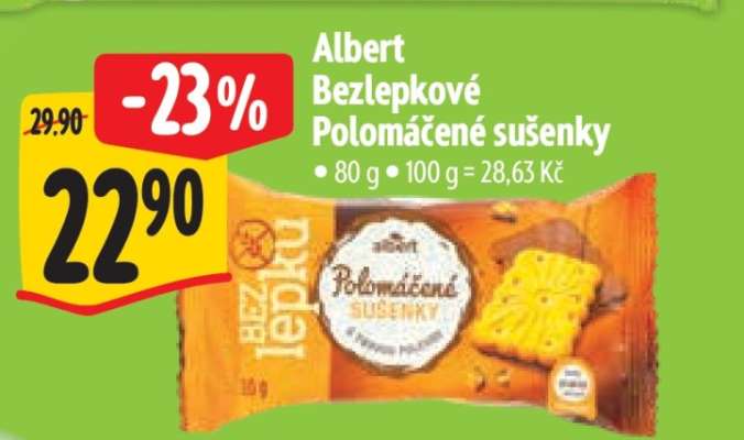 Albert Bezlepkové Polomáčené sušenky