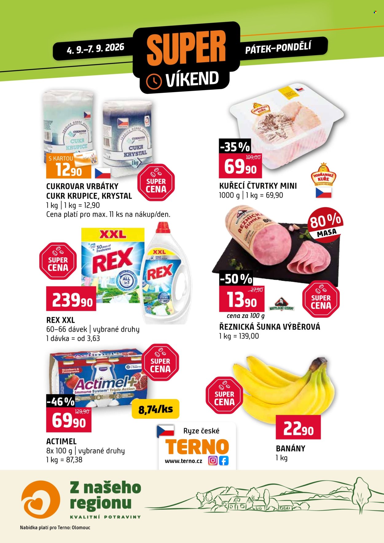 Leták coop TERNO - 4.9.2026 - 7.9.2026. Strana 1