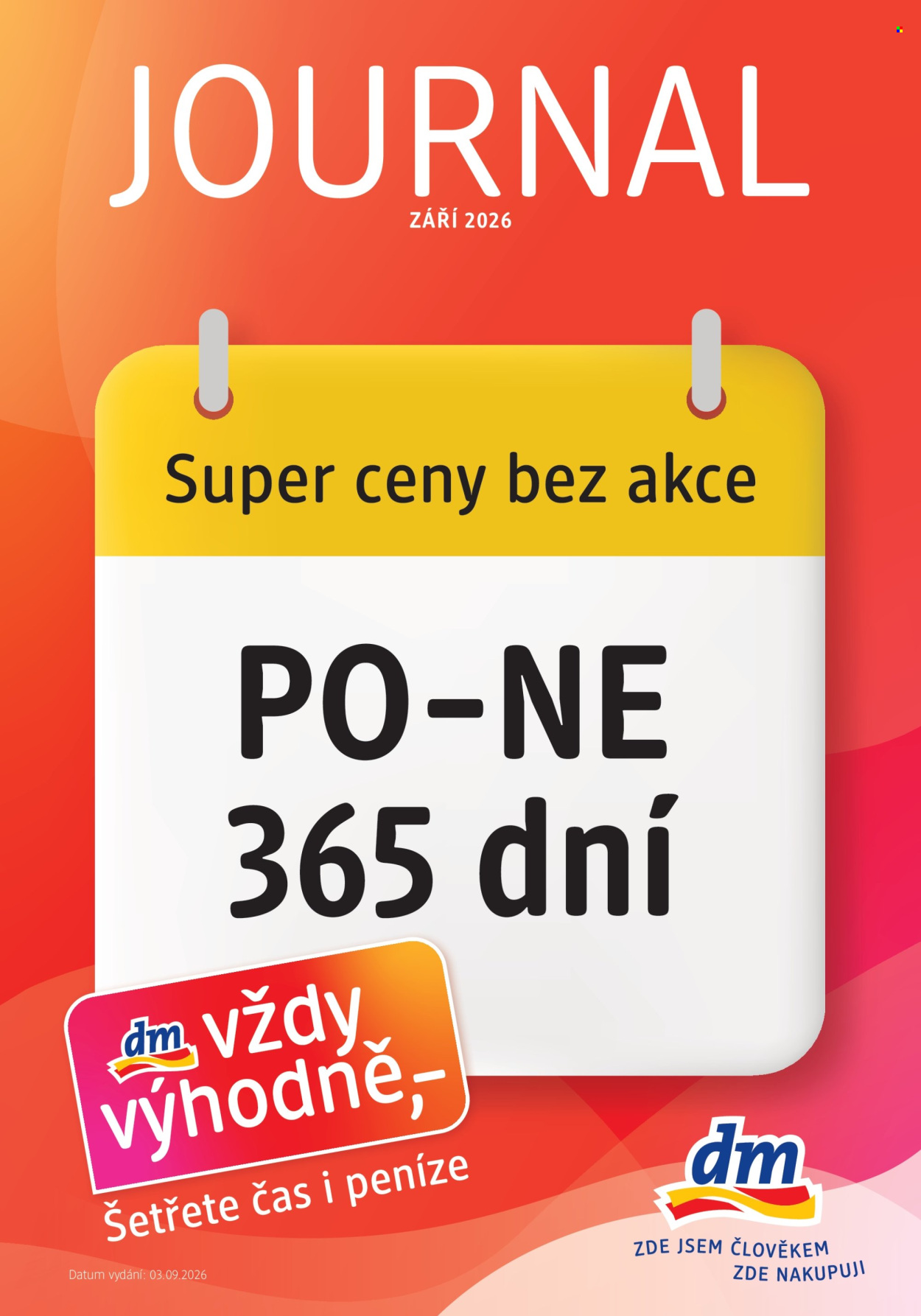 Leták dm drogerie - 3.9.2026 - 30.9.2026. Strana 1