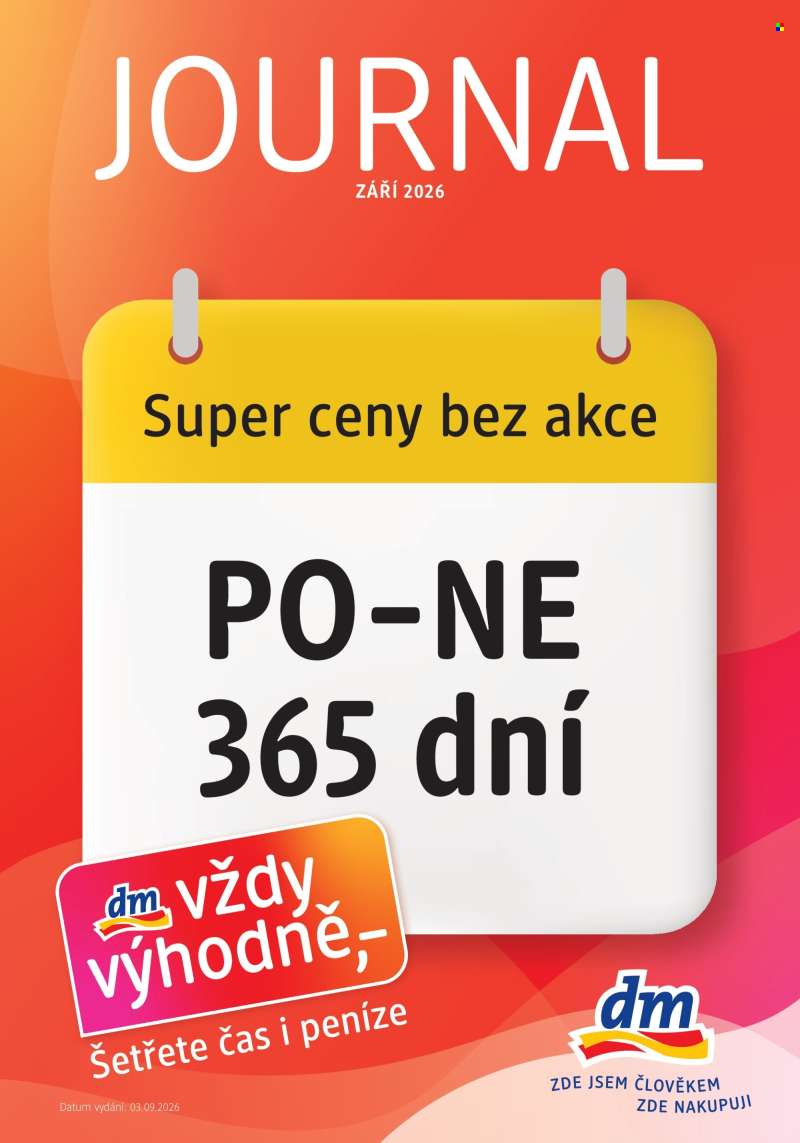 Leták dm drogerie - 3.9.2026 - 30.9.2026.