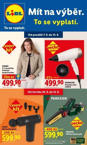 Leták Lidl - 7.9.2026 - 13.9.2026.