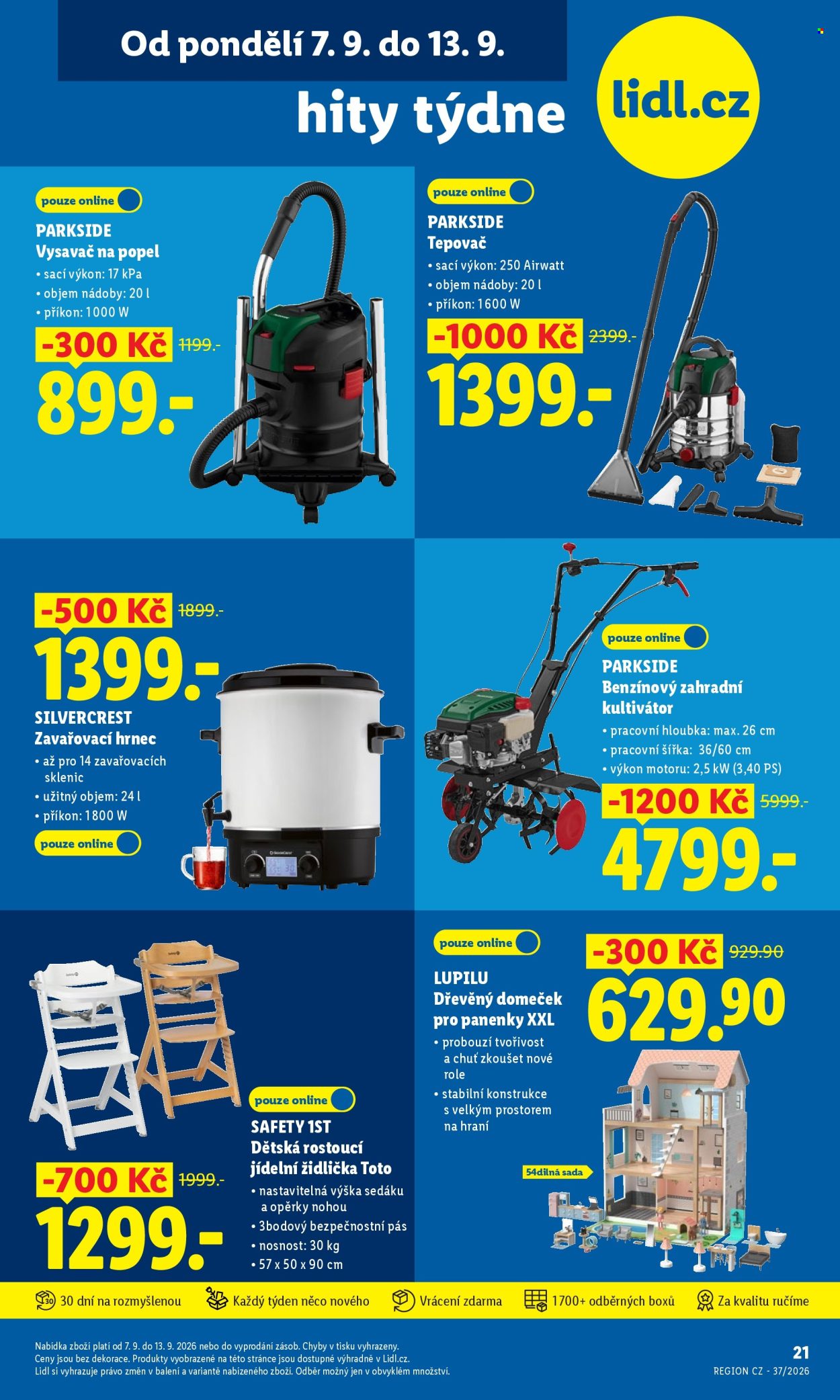 Leták Lidl - 7.9.2026 - 13.9.2026. Strana 1