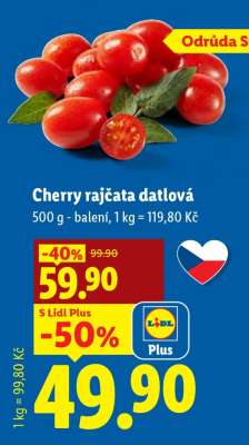 CHERRY RAJČATA DATLOVÁ