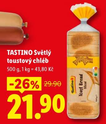 TASTINO Světlý toustový chléb