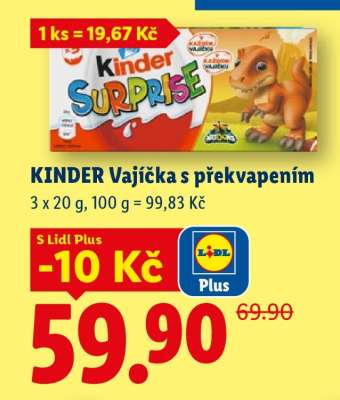 KINDER VAJÍČKA S PŘEKVAPENÍM