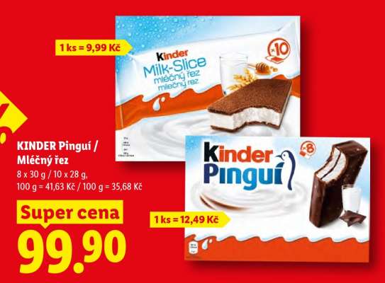 Kinder Pinguí / Mléčný řez