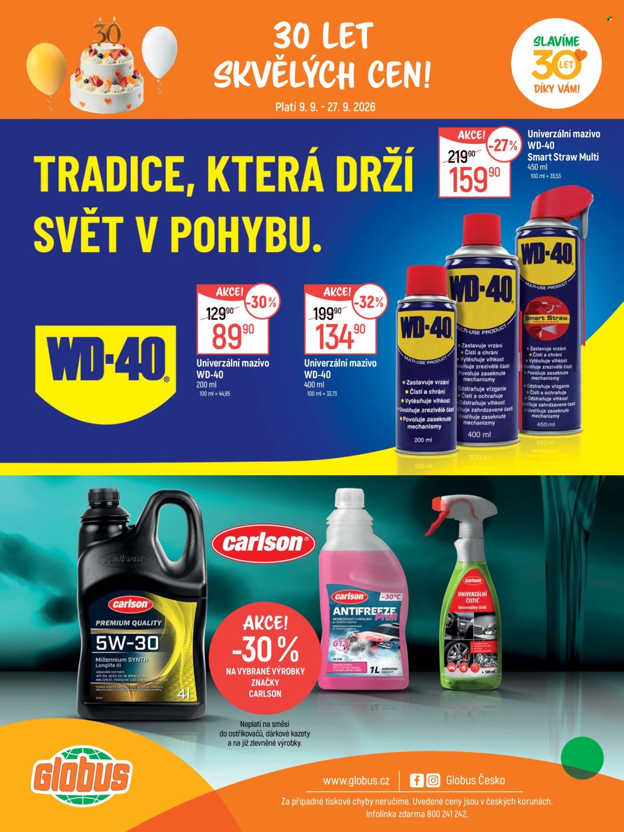 Leták Globus - 9.9.2026 - 27.9.2026. Strana 29