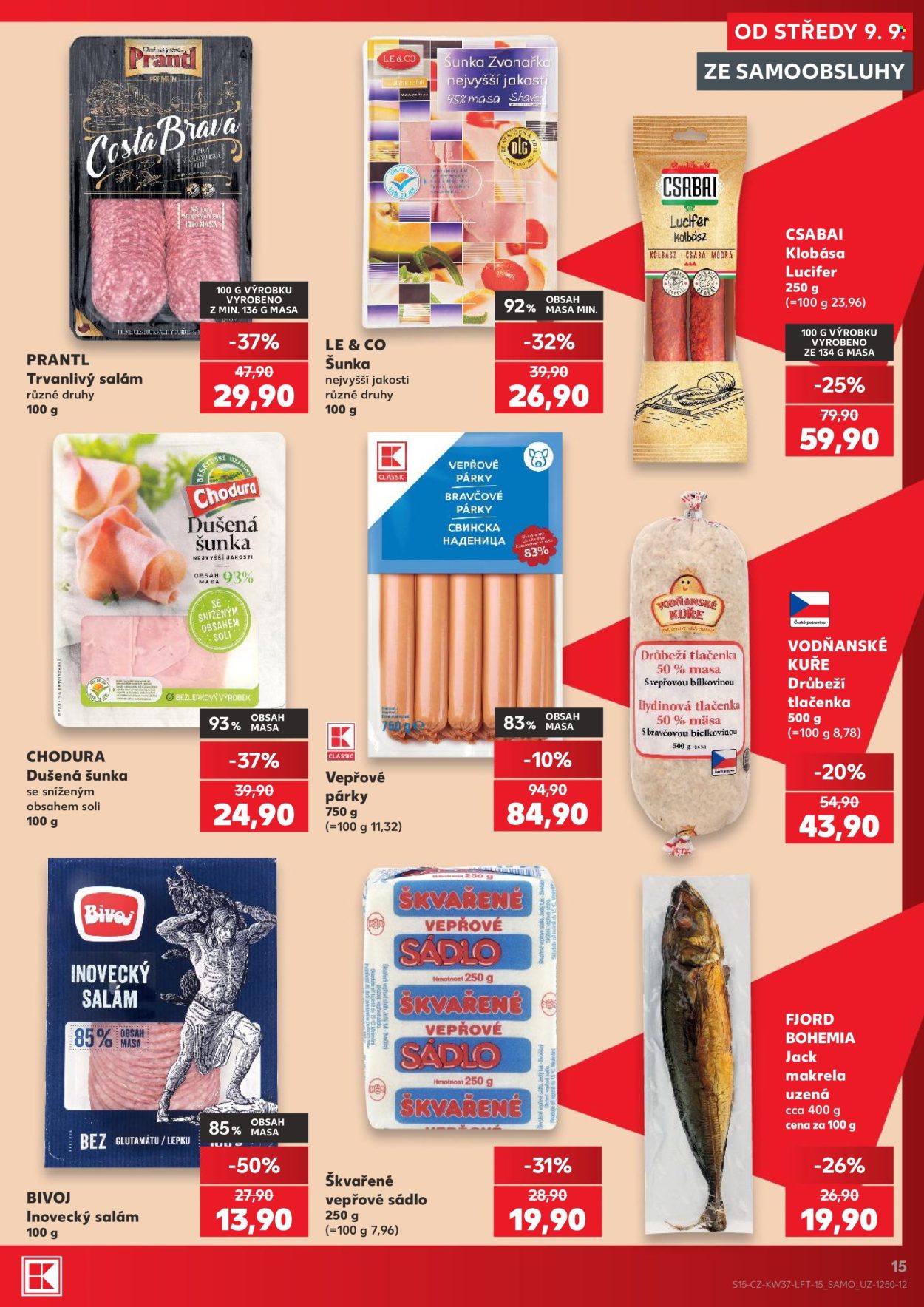 Leták Kaufland - 9.9.2026 - 15.9.2026. Strana 15