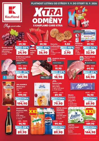 Leták Kaufland - 9.9.2026 - 15.9.2026.
