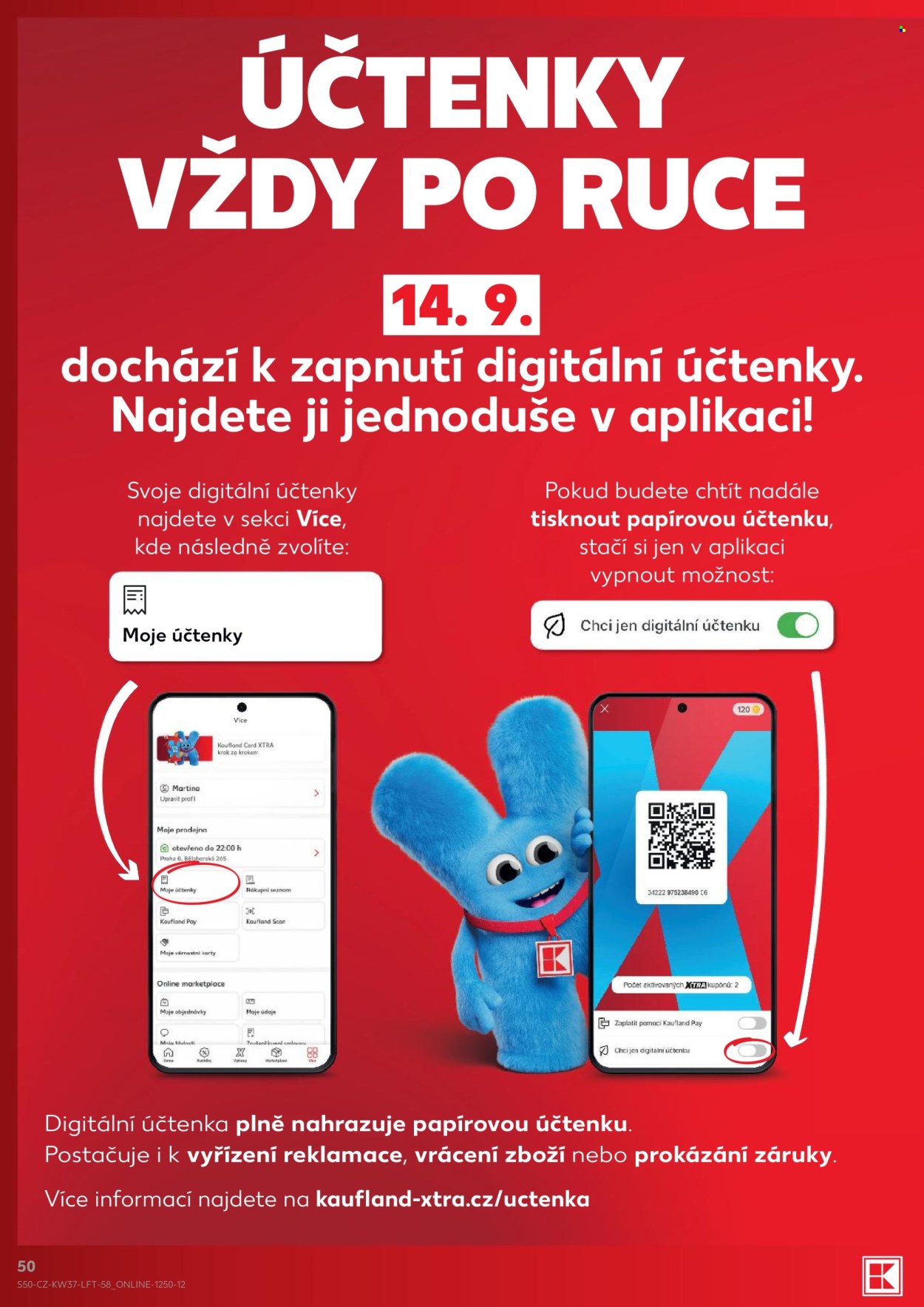 Leták Kaufland - 9.9.2026 - 15.9.2026. Strana 50